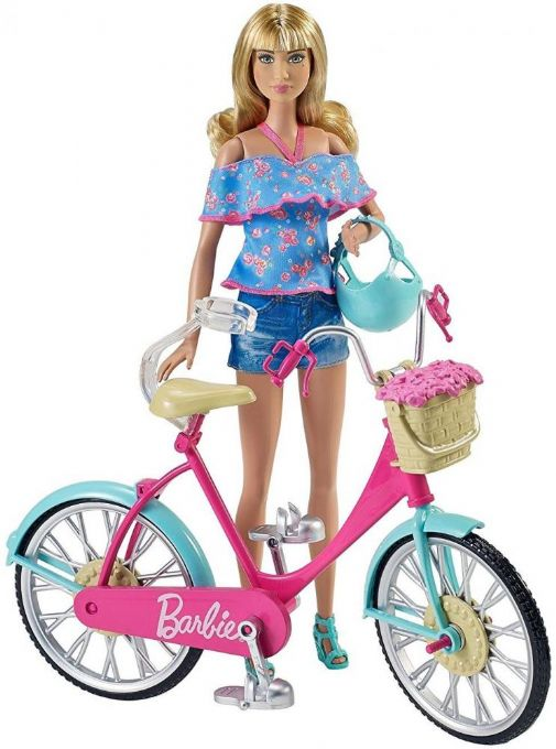 Barbie sykkel med tilbehr version 7