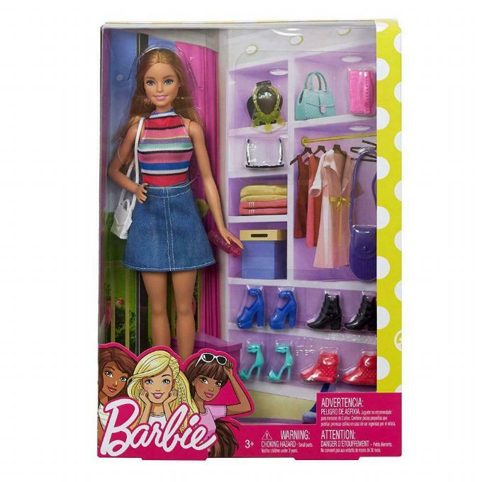 Barbie med tillbehr blond version 2