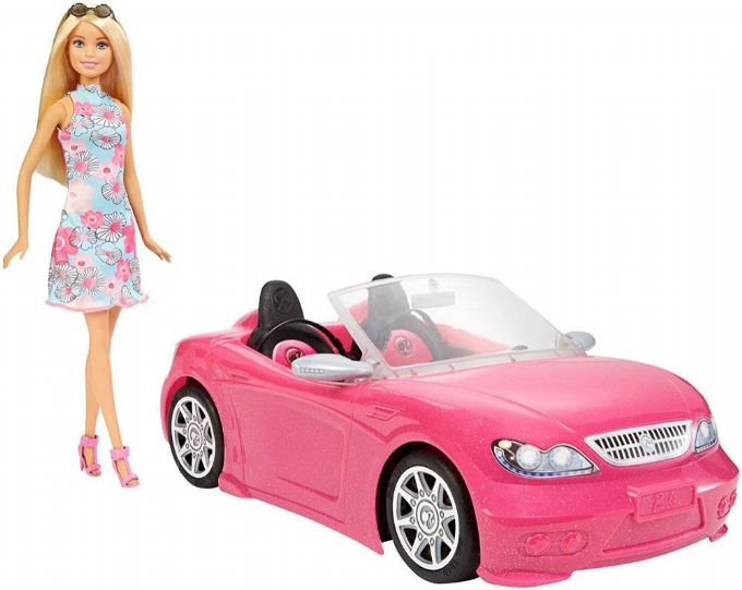 Barbie Glam Bil Cabriolet med dukke version 2