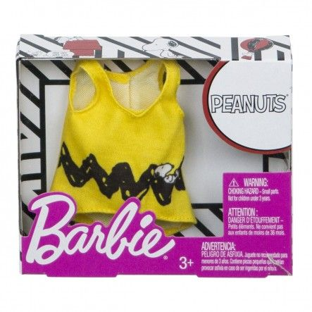 Barbie fashion Peanuts gul bluse version 2
