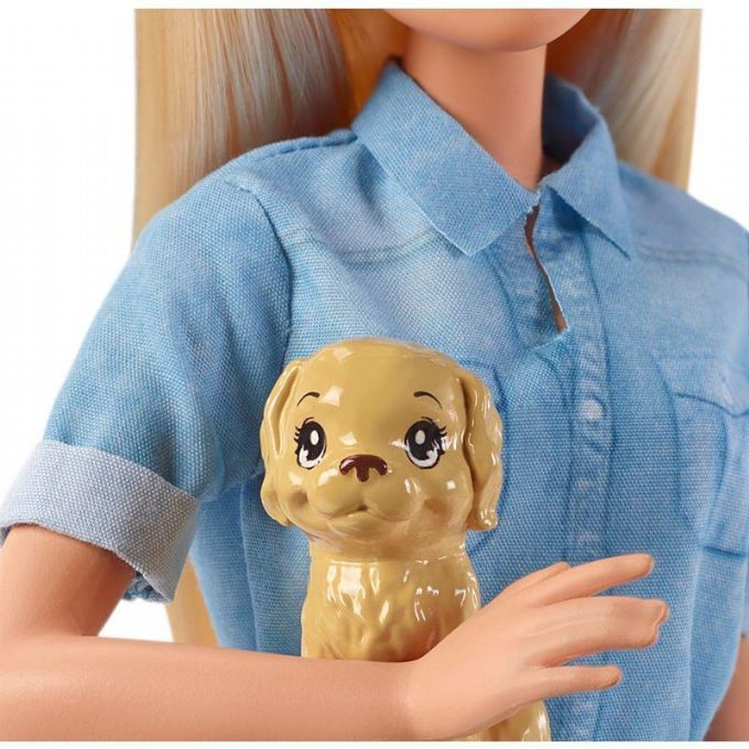 Barbie Travel Doll Blonde with Puppy version 5