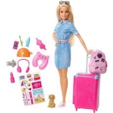 Barbie Travel Doll Blonde with Puppy