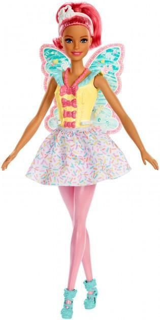 Barbie Dreamtopia keltainen ja vaaleanpunainen kei (Barbie)