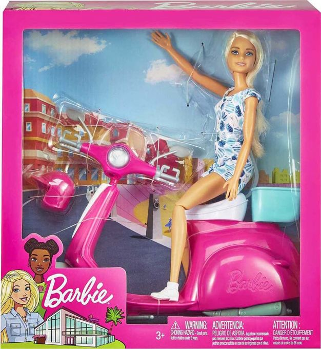 Barbie skoter med docka version 2