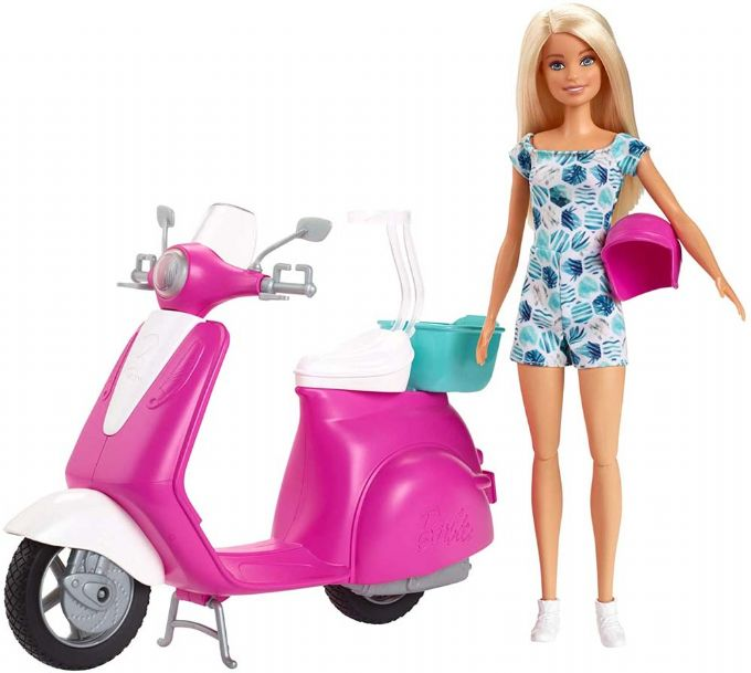 Barbie skoter med docka version 1