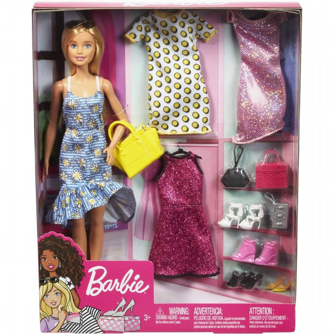 Barbie Fashionistas -nukke vaatteiden kanssa version 2