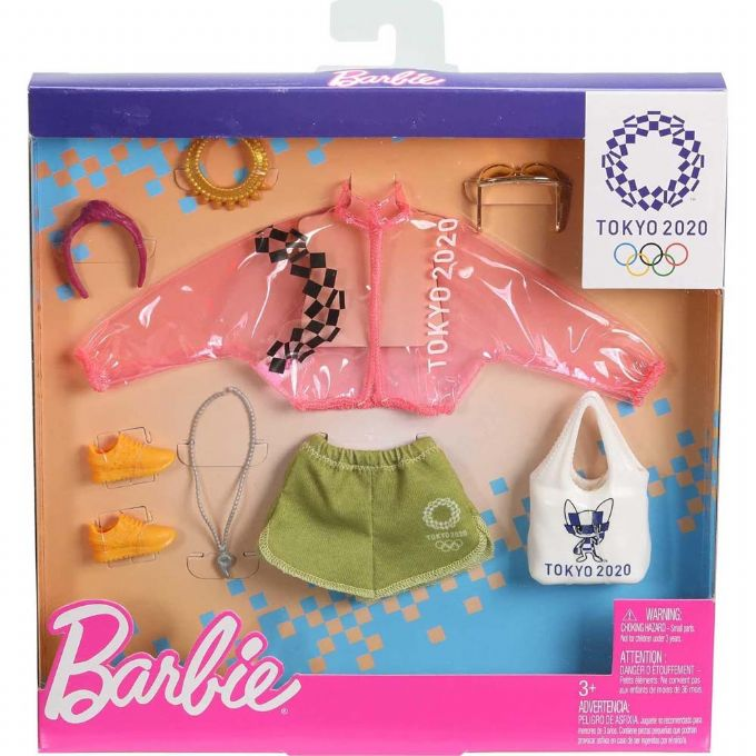 Barbie-olympialaiset Tokion nukkevaatteet version 2