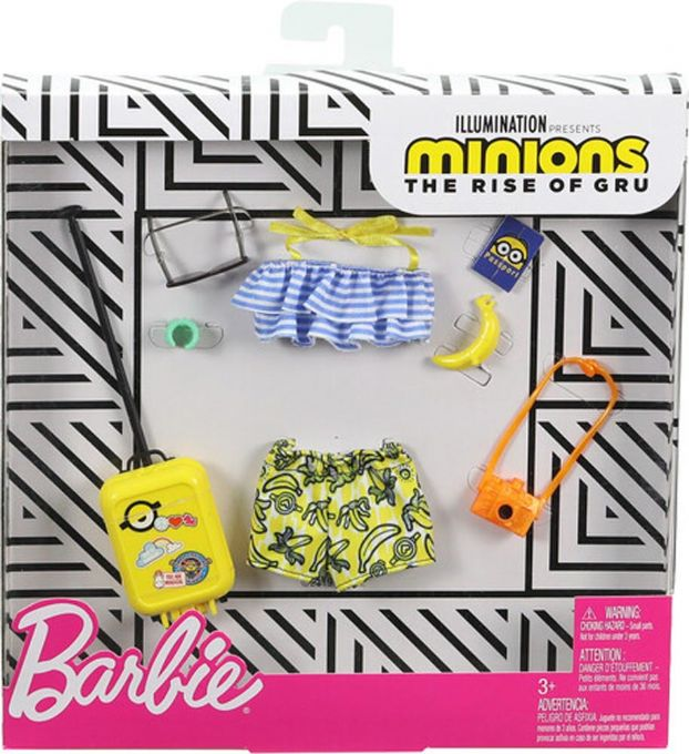 Barbie klessett med tilbehr m. Minions version 2