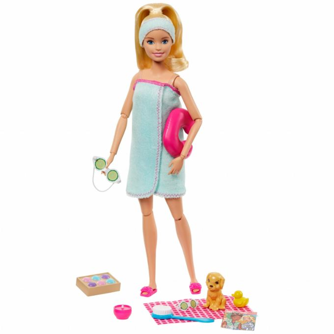 Barbie Spa Doll, Blonde, with Puppy version 1