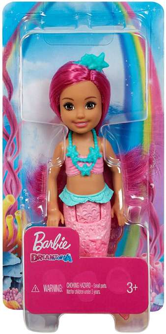 Barbie Chelsea Mermaid Vaaleanpunaiset hiukset version 2