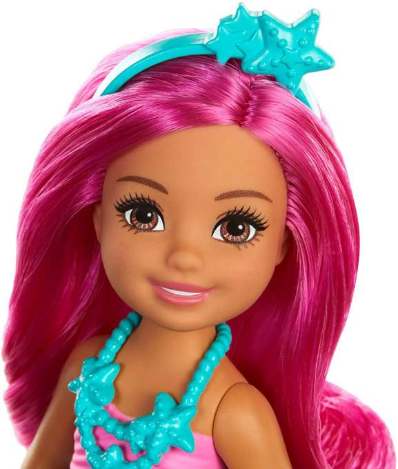 Barbie Chelsea Mermaid Vaaleanpunaiset hiukset version 4
