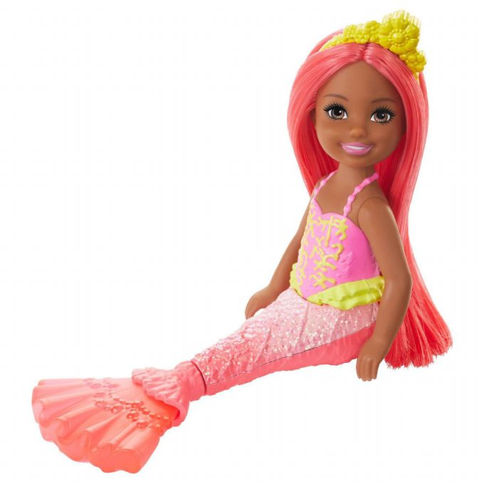 Barbie Chelsea Mermaid Coral hiukset version 3