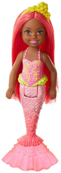 Barbie Chelsea Mermaid Coral hiukset version 1