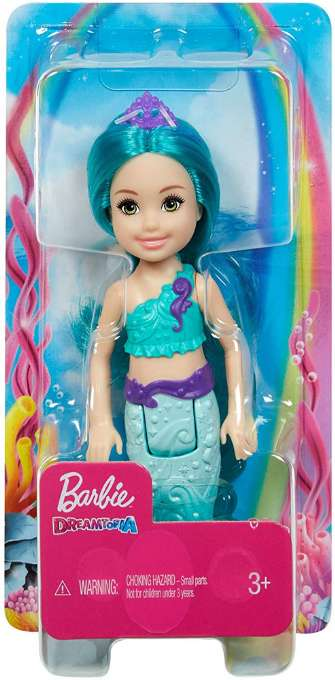 Barbie Chelsea Mermaid turkoosi hiukset version 2