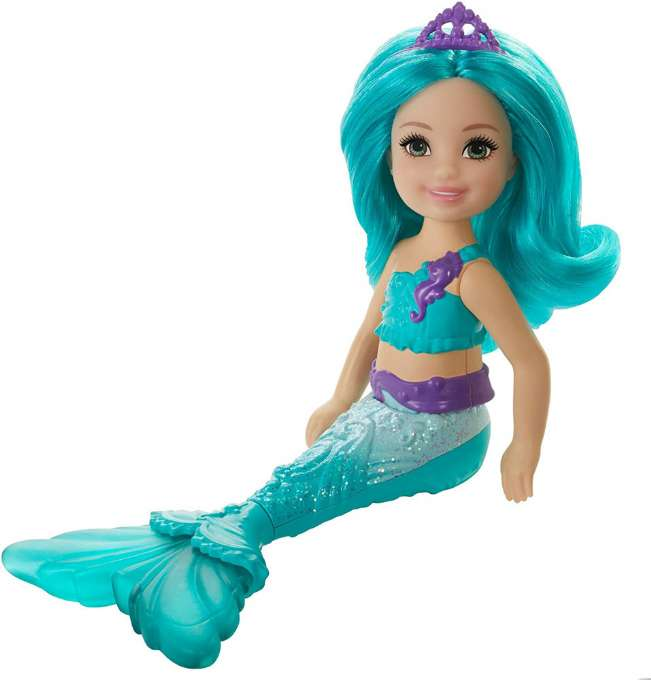 Barbie Chelsea Mermaid turkoosi hiukset version 3