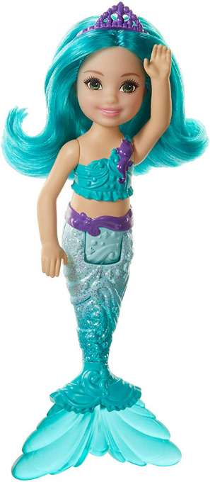 Barbie Chelsea Mermaid turkoosi hiukset version 1