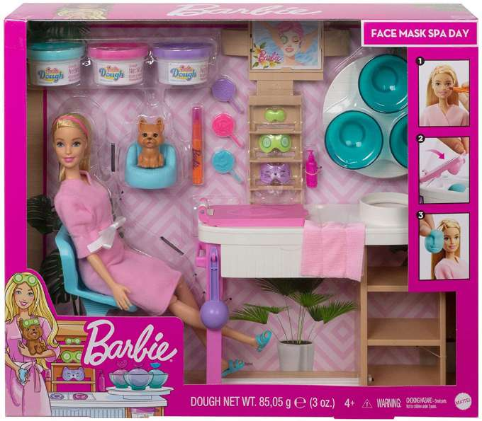 Barbie Face Mask Spa Day Playset version 2