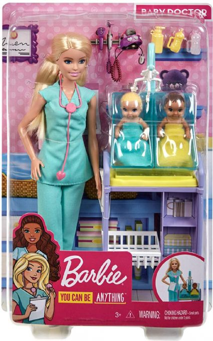 Barbie Baby Doctor Playset Blonde Doll version 2