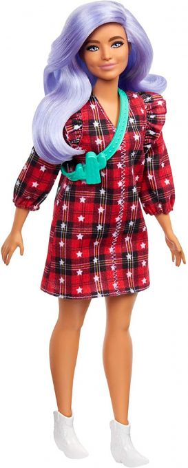 Barbie-Puppe kariertes Kleid version 1