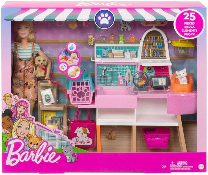 Barbie Doll and Pet Boutique Playset version 2