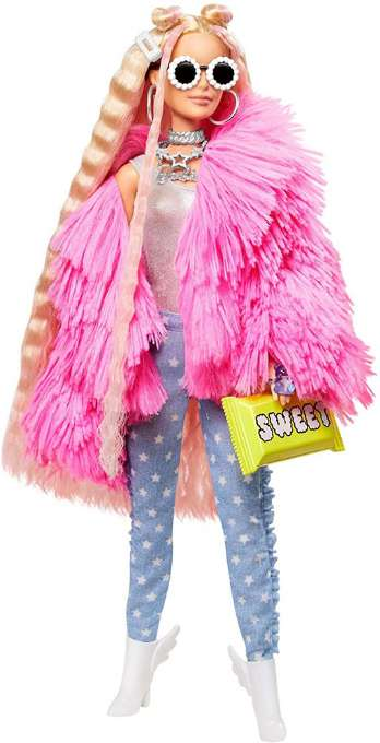 Barbie Extra Pink Coat Doll version 2