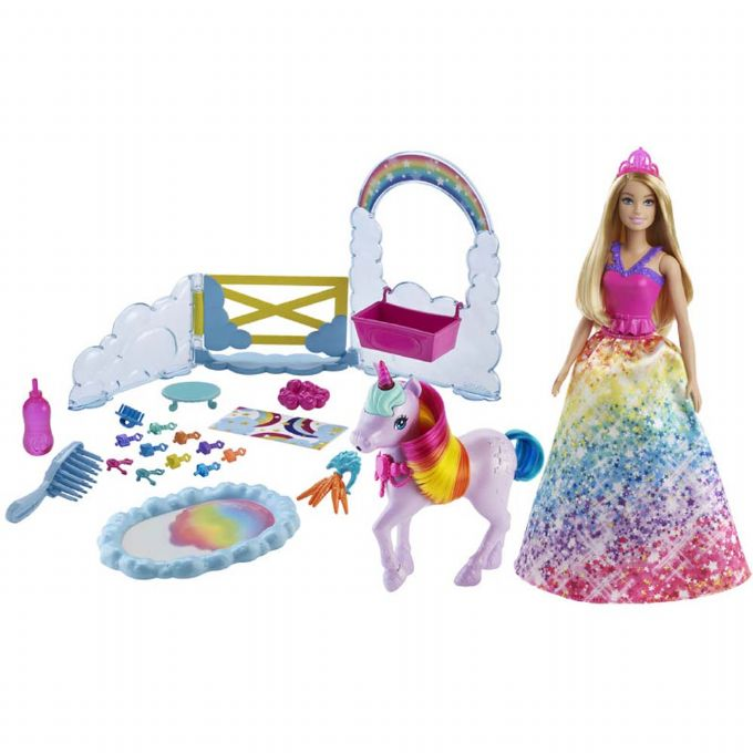 Barbie Dreamtopia docka och enhrning version 1