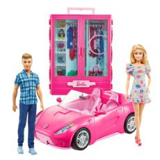 Barbie Doll Cabriolet och garderob
