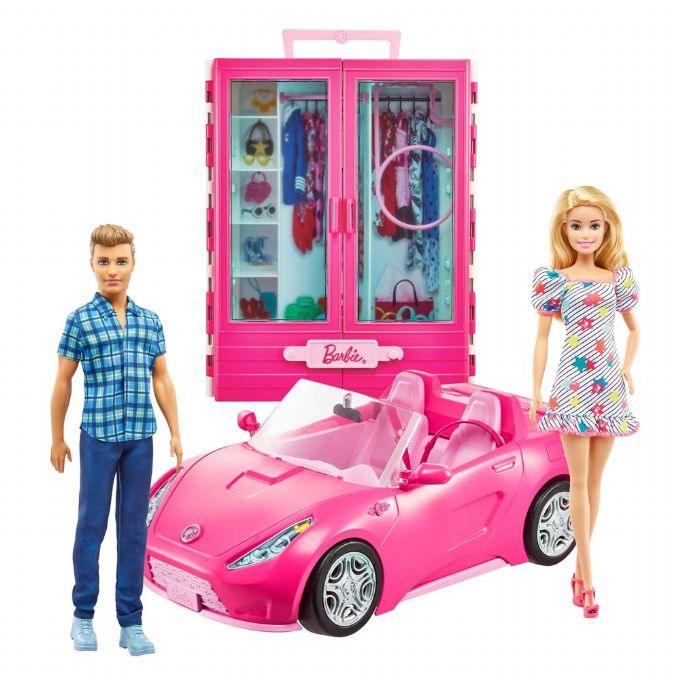 Barbie Doll Cabriolet och garderob version 1