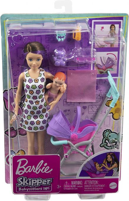 Barbie Skipper -lastenvahtileikkisetti version 2
