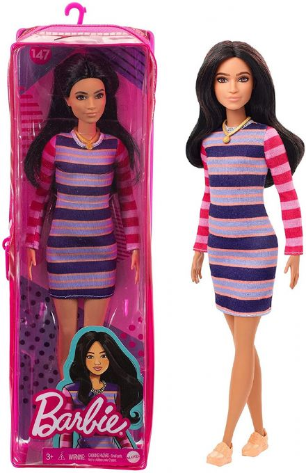 Barbie Fashionistas 147 Striped Dress version 2