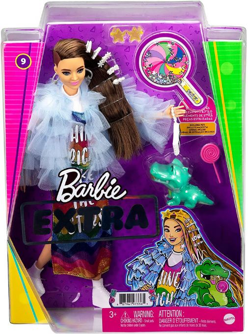 Barbie Extra Rainbow Dress Pup version 2