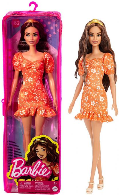 bekendtskab magasin Fremmed Barbie Dukke Orange Dress - Barbie Fashionista Dukker HBV16 Shop -  Eurotoys.dk