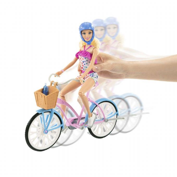 Barbie-Puppe auf dem Fahrrad version 3