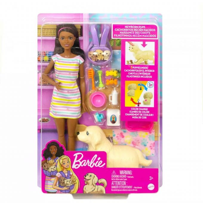 Barbie med Nyfdte Hundehvalpe version 2