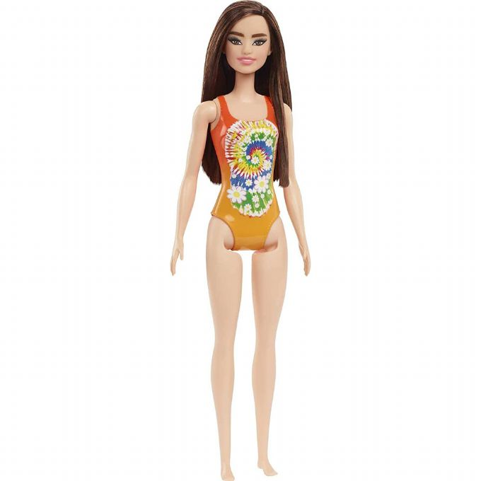 Barbie badedrakter oransje dukke version 1