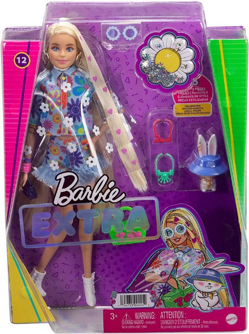 Barbie extra blommig docka version 2