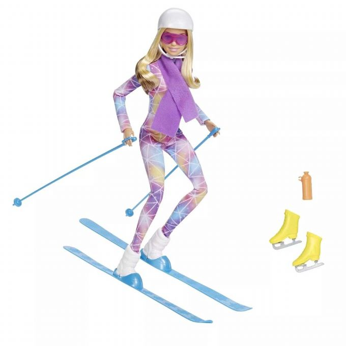 Barbie-talviurheilunukke suksilla version 3