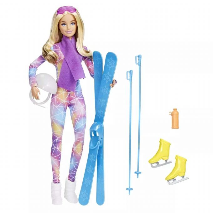 Barbie-talviurheilunukke suksilla version 1