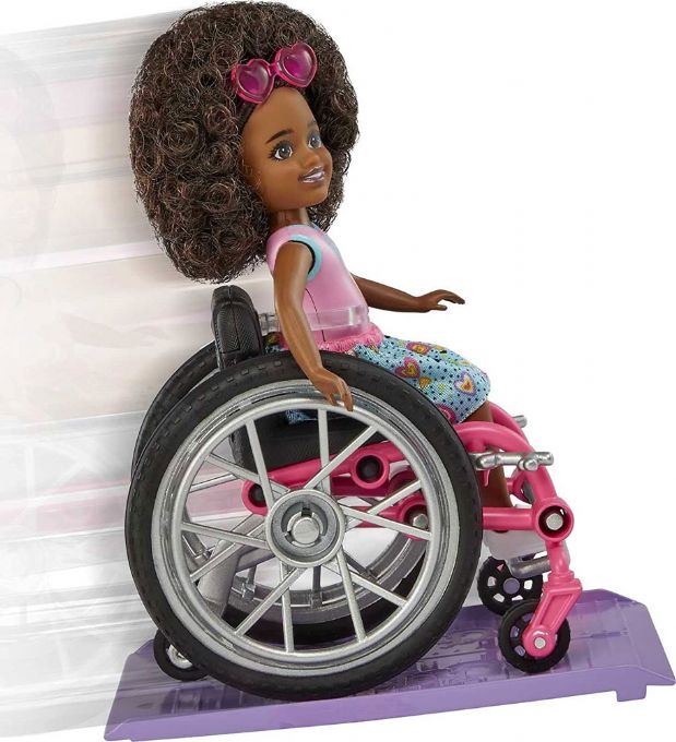 Barbie Chelsea i rullestolbrunett version 5