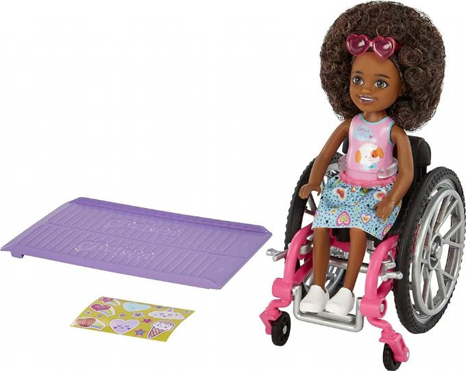 Barbie Chelsea i rullestolbrunett version 1