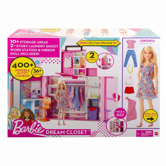 Barbie Dream Closet 2,0 m. dukke version 2