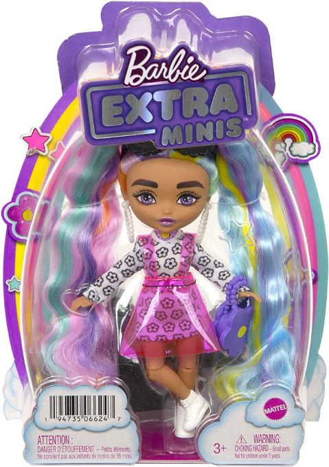 Barbie Ekstra Mini Rainbow Fletning Dukk version 2
