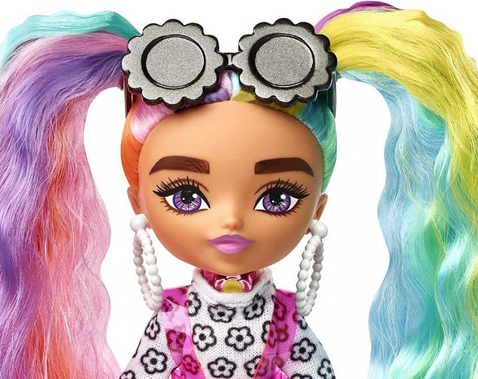 Barbie Ekstra Mini Rainbow Fletning Dukk version 3