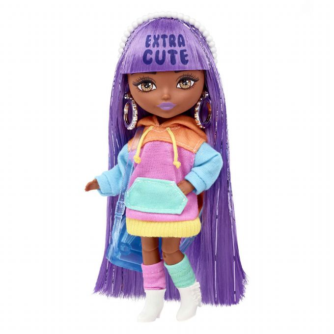 Barbie Extra Mini Block Hoodie Doll version 4