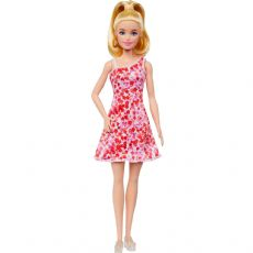 Barbie-Puppe, rotes Blumenklei