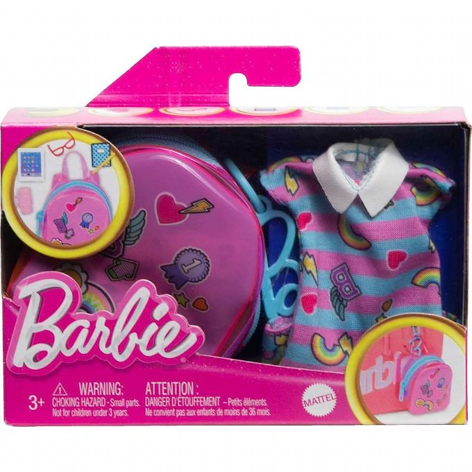 Barbie Deluxe-vska med skoloutfit version 2