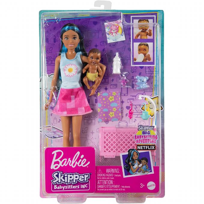 Barbie Skipper Babysitter Crib -leikkisetti version 2