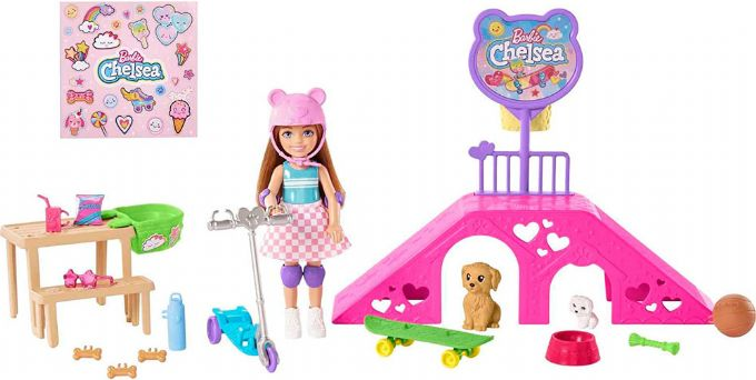 Barbie Chelsea Dukke & Skate Park Playse