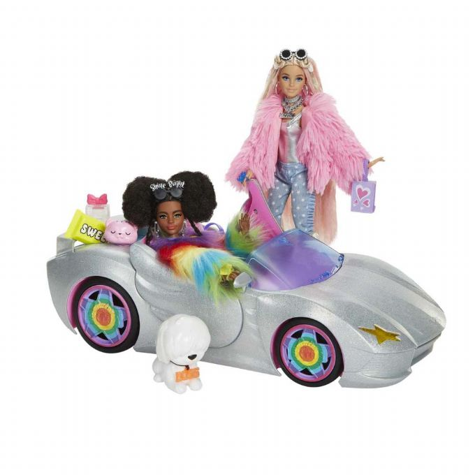 Barbie Extra Sparkly Cabriolet m. Dukker version 1