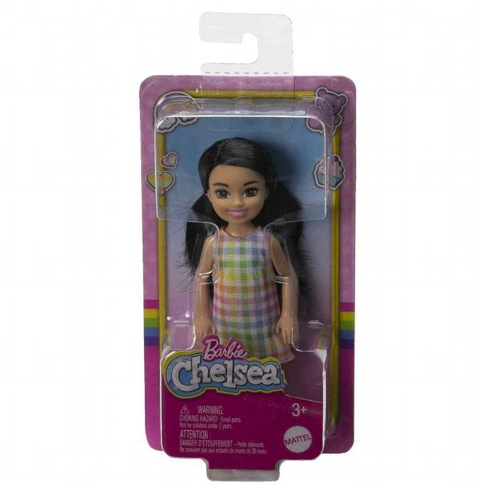 Barbie Chelsea rutete kjole dukke version 2